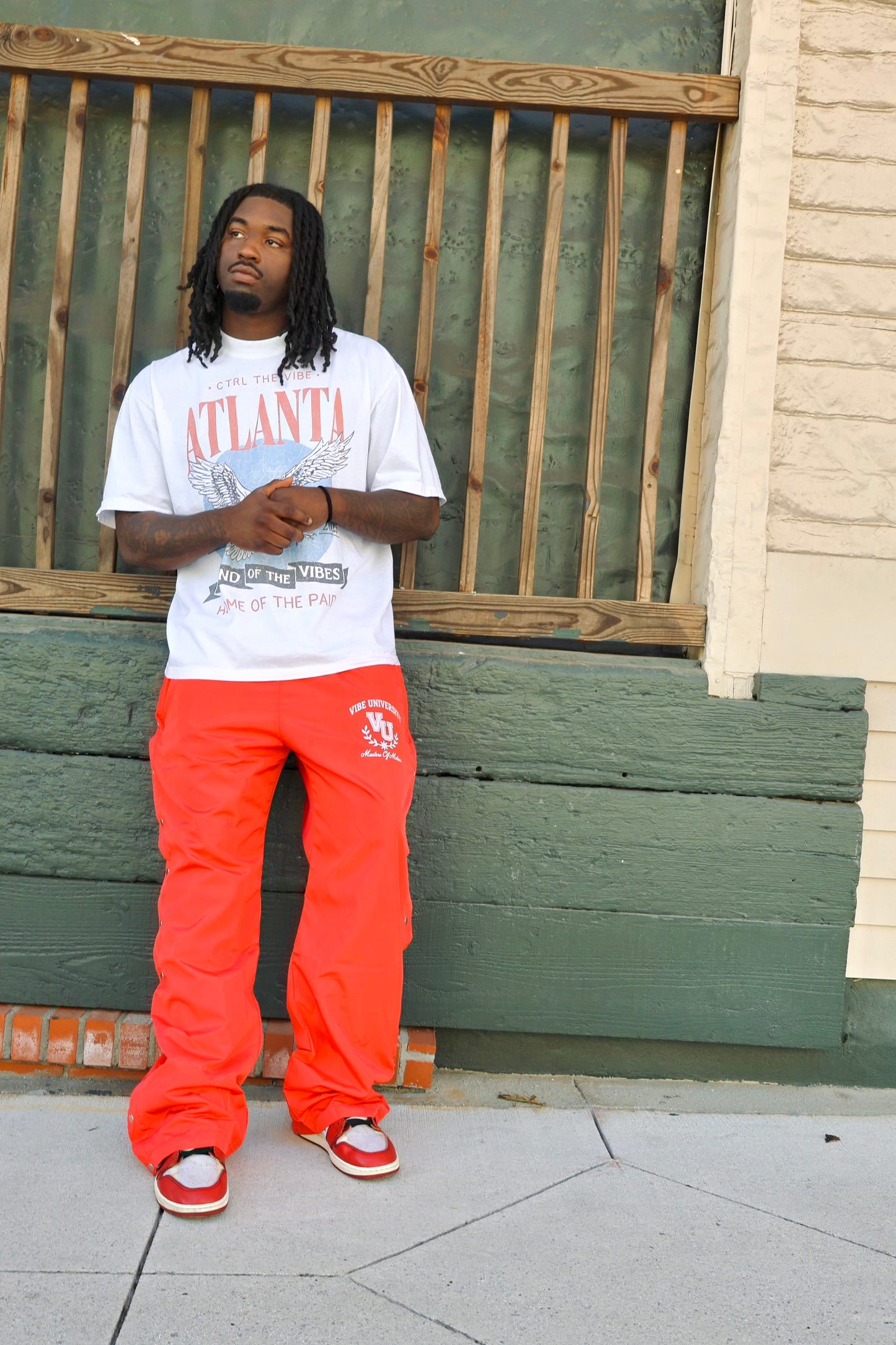 Vibe University Side Snap Nylon Pants