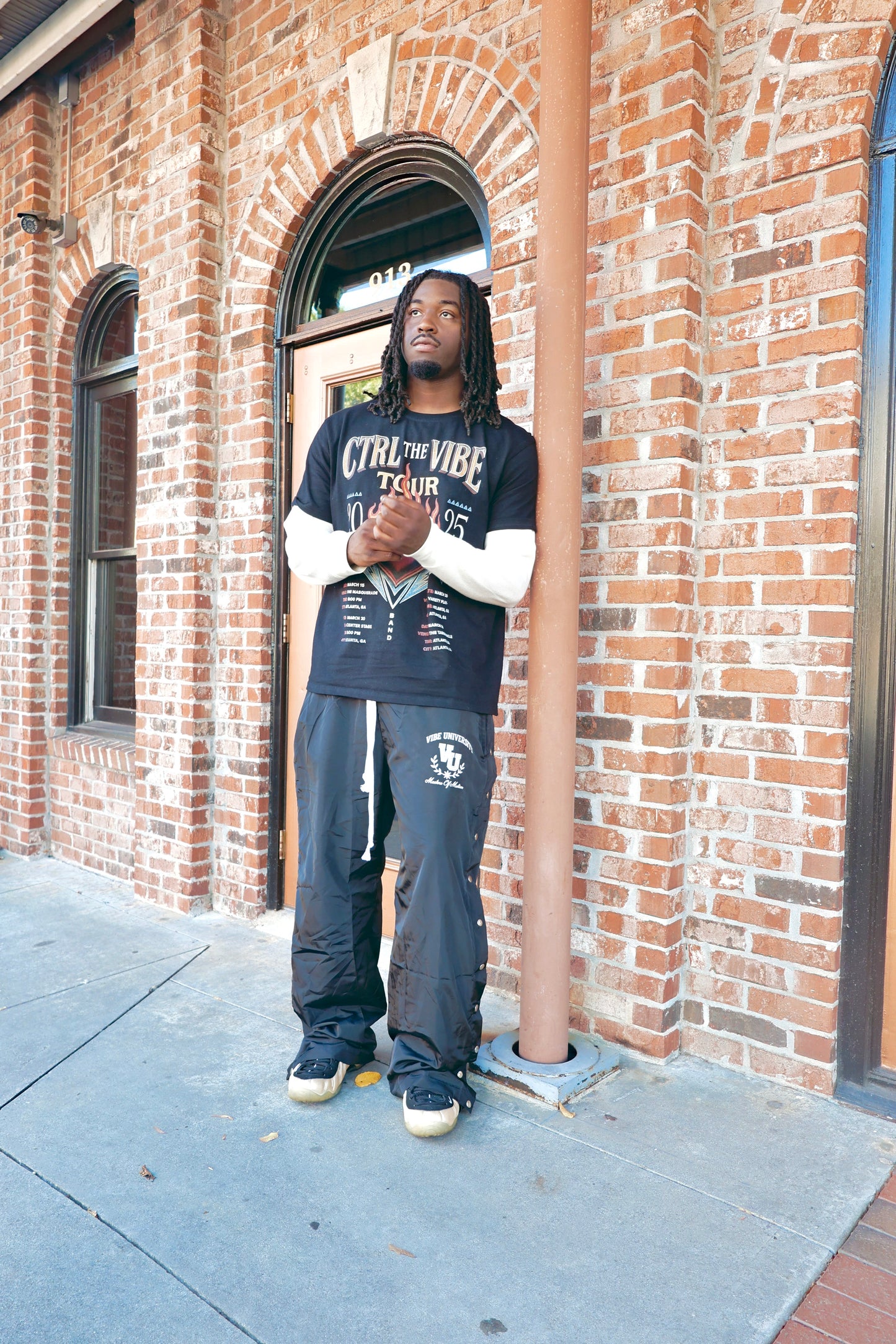Vibe University Side Snap Nylon Pants